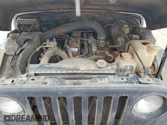 1998 Jeep Wrangler Sahara with VIN 1J4FY49S0WP749826, listed as a Copart auction lot 55174205 with 203,574 mi miles and Salvage title. Bid and sale history available at DreamBid. Image 11.