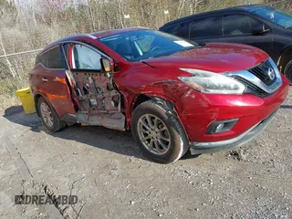 2018 Nissan Murano S with VIN 5N1AZ2MH7JN152783, listed as a IAAI auction lot 41643286 with 81,708 mi miles. Bid and sale history available at carsss.com. Image 1.