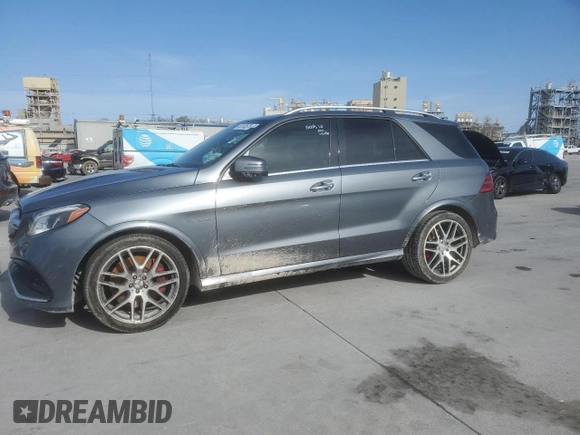 2019 Mercedes-Benz GLE 63 S AMG with VIN 4JGDA7FBXKB198511, listed as a Copart auction lot 48130575 with 105,671 mi miles and Clean title. Bid and sale history available at DreamBid. Image 1.