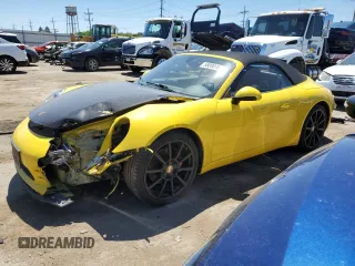 2012 Porsche 911 991 Carrera with VIN WP0CA2A96CS140582, listed as a Copart auction lot 58090164 with 80,447 mi miles and Salvage Title. Bid and sale history available at carsss.com. Image 1.
