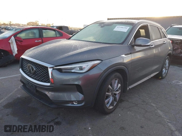 2021 Infiniti QX50 Luxe with VIN 3PCAJ5BA9MF124179, listed as a IAAI auction lot 42296244 with 79,935 mi miles and . Bid and sale history available at DreamBid. Image 17.