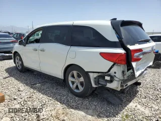 2019 Honda Odyssey EX-L z VIN 5FNRL6H71KB061252, wystawiony jako Copart lot #56358015 z przebiegiem 75 556 mil mil oraz Szkoda całkowita • Salvage title. Historia ofert i sprzedaży dostępna na DreamBid. Obrazek 2.