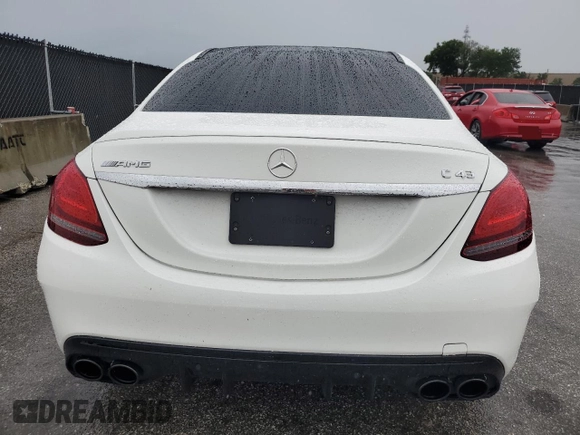 2019 Mercedes-Benz C 43 AMG with VIN 55SWF6EBXKU301576, listed as a Copart auction lot 56578005 with 98,509 mi miles and Salvage title. Bid and sale history available at DreamBid. Image 6.