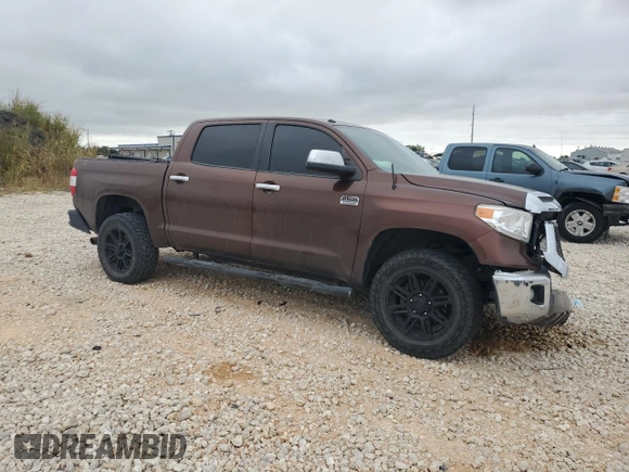 2017 Toyota Tundra 2WD Platinum with VIN 5TFGW5F16HX227271, listed as a Copart auction lot 70784444 with 136,294 mi miles and Salvage Title. Bid and sale history available at carsss.com. Image 4.