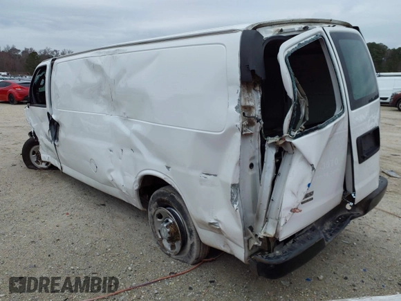 2016 Chevrolet Express Cargo Van with VIN 1GCWGBFF9G1274606, listed as a IAAI auction lot 41566652 with 296,452 mi miles. Bid and sale history available at carsss.com. Image 3.