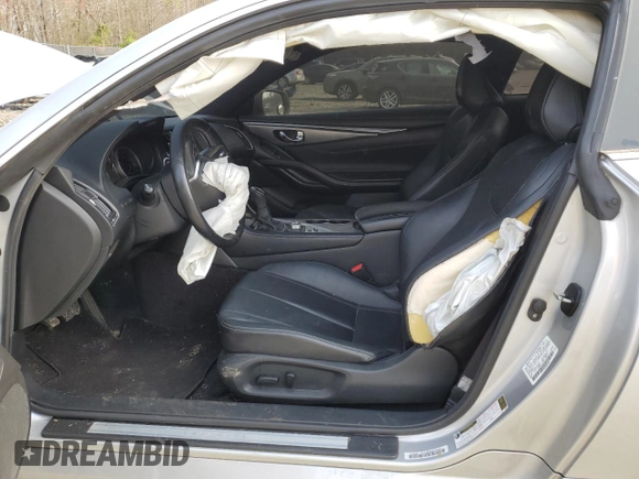2017 Infiniti Q60 Premium with VIN JN1CV7EL6HM320375, listed as a Copart auction lot 50119904 with 70,620 mi miles and Salvage title. Bid and sale history available at DreamBid. Image 7.