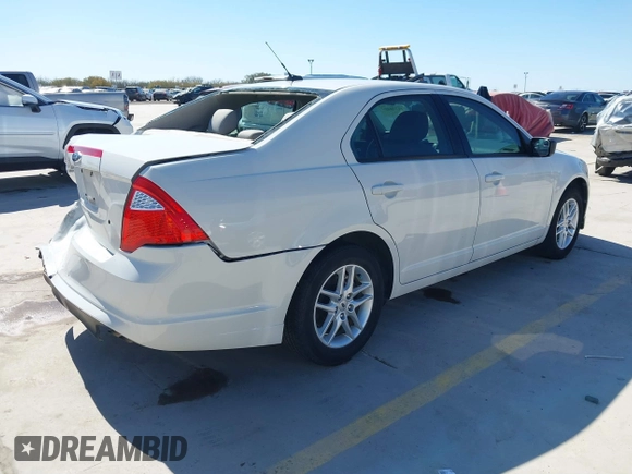 2012 Ford Fusion S with VIN 3FAHP0GA0CR137074, listed as a IAAI auction lot 41756162 with 165,205 mi miles. Bid and sale history available at carsss.com. Image 4.
