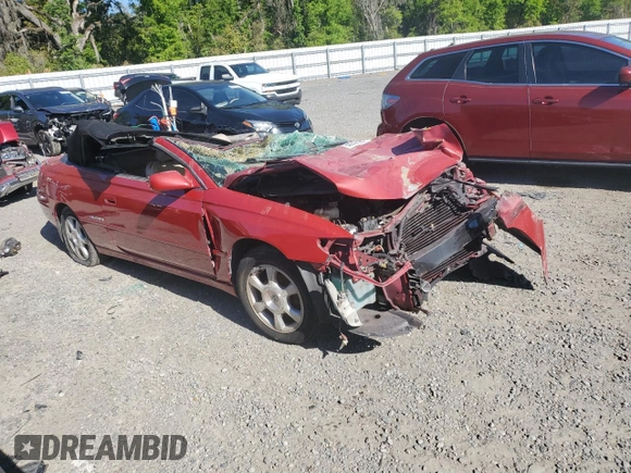 2002 Toyota Solara SE with VIN 2T1FF28P92C601938, listed as a Copart auction lot 50042595 with Not Provided miles and Salvage Title. Bid and sale history available at DreamBid. Image 4.