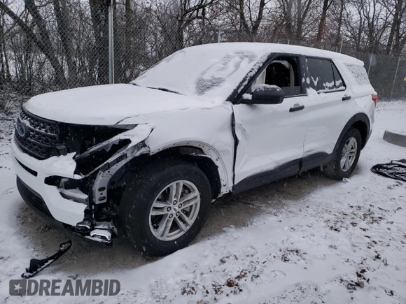 2023 Ford Explorer with VIN 1FMSK8BH8PGB85657, listed as a Copart auction lot 83587504 with 60,332 mi miles and Salvage title. Bid and sale history available at DreamBid. Image 1.
