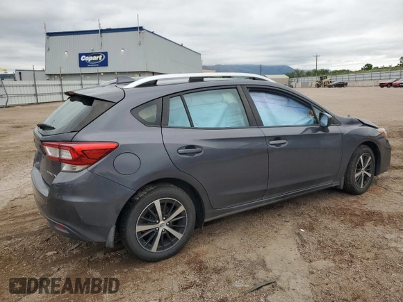 2019 Subaru Impreza Premium с VIN 4S3GTAD62K3745165, выставлен на аукционе Copart как лот 59677915 с пробегом Не указан миль и Списание • Salvage title. История ставок и продаж доступна на DreamBid. Изображение 3.