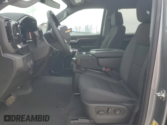 2025 Chevrolet Silverado 1500 LT with VIN 1GCPKKEK4SZ100423, listed as a Copart auction lot 49701795 with 4,134 mi miles and Salvage Title. Bid and sale history available at DreamBid. Image 7.