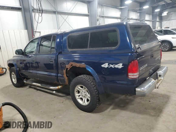 2004 Dodge Dakota SLT with VIN 1D7HG48N74S729943, listed as a Copart auction lot 55518285 with 179,191 mi miles and Clean Title. Bid and sale history available at carsss.com. Image 2.