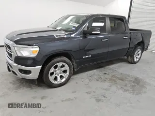 2019 Ram 1500 Big Horn z VIN 1C6RREFT2KN706234, wystawiony jako Copart lot #53699045 z przebiegiem 180 541 mil mil oraz Tytuł czysty. Historia ofert i sprzedaży dostępna na DreamBid. Obrazek 1.