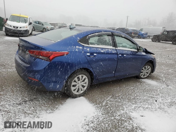 2021 Hyundai Accent SE with VIN 3KPC24A6XME142290, listed as a Copart auction lot 45338855 with 14,851 mi miles and Salvage Title. Bid and sale history available at carsss.com. Image 3.