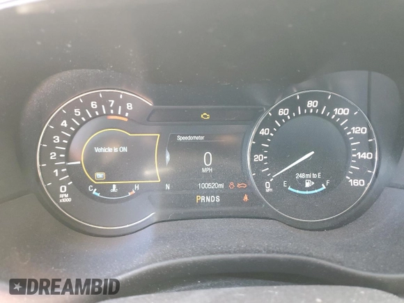 2017 Lincoln MKC Select with VIN 5LMTJ2DH0HUL13018, listed as a Copart auction lot 48191725 with 100,520 mi miles and Salvage title. Bid and sale history available at DreamBid. Image 9.