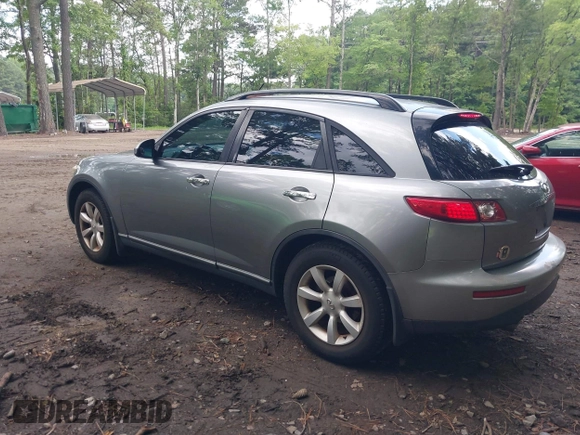 2005 Infiniti FX with VIN JNRAS08UX5X105553, listed as a IAAI auction lot 42732408 with 206,222 mi miles and . Bid and sale history available at DreamBid. Image 3.