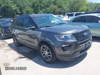 2018 Ford Explorer Sport with VIN 1FM5K8GT6JGB00350, listed as a IAAI auction lot 42599100 with Not provided miles and . Bid and sale history available at DreamBid. Image 1.