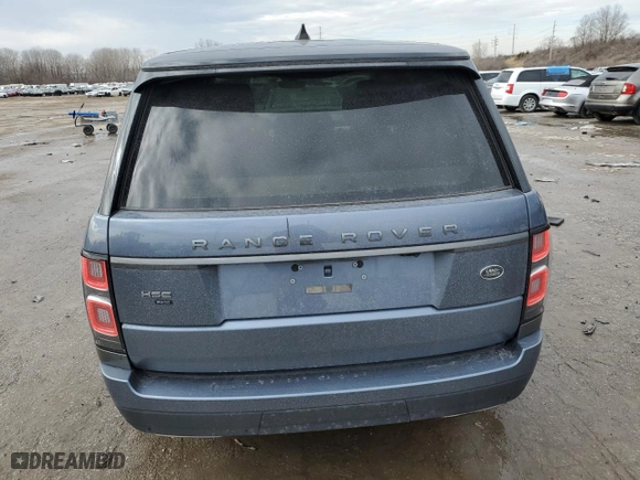2020 Land Rover Range Rover HSE with VIN SALGS2RU5LA409208, listed as a Copart auction lot 46305655 with 108,231 mi miles and Salvage Title. Bid and sale history available at carsss.com. Image 6.