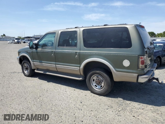 2000 Ford Excursion Limited с VIN 1FMNU43S0YED45957, выставлен на аукционе Copart как лот 54367875 с пробегом 155 863 миль миль и Чистый • Clean title. История ставок и продаж доступна на DreamBid. Изображение 2.