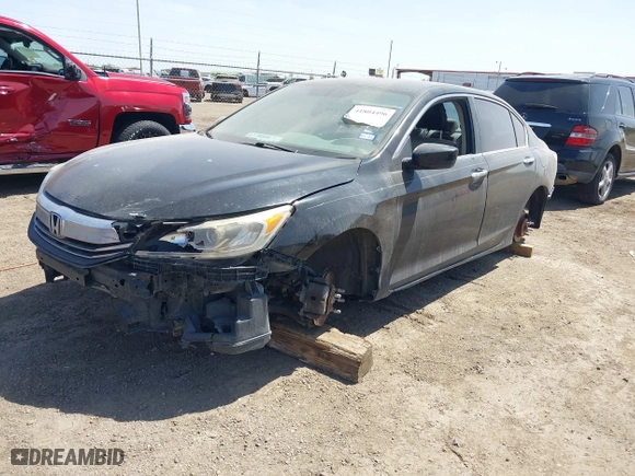 2016 Honda Accord Sedan LX with VIN 1HGCR2F32GA143067, listed as a IAAI auction lot 41804496 with 186,547 mi miles. Bid and sale history available at carsss.com. Image 17.