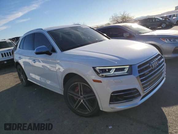 2018 Audi SQ5 Prestige with VIN WA1C4AFYXJ2104340, listed as a Copart auction lot 82862384 with 57,521 mi miles and Salvage Title. Bid and sale history available at DreamBid. Image 4.
