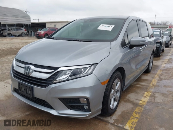 2018 Honda Odyssey EX-L with VIN 5FNRL6H73JB105024, listed as a IAAI auction lot 41663862 with 76,172 mi miles. Bid and sale history available at carsss.com. Image 19.