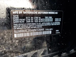 2017 BMW X5 xDrive35i z VIN 5UXKR0C35H0V73944, wystawiony jako Copart lot #43057465 z przebiegiem 90 571 mil mil oraz Szkoda całkowita • Salvage title. Historia ofert i sprzedaży dostępna na DreamBid. Obrazek 12.