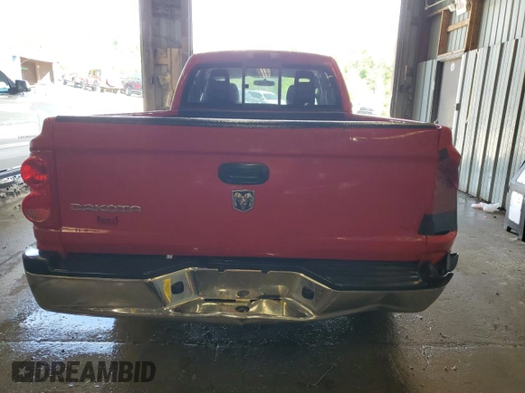 2005 Dodge Dakota ST with VIN 1D7HW22K95S236742, listed as a Copart auction lot 54056535 with 90,638 mi miles and Salvage title. Bid and sale history available at DreamBid. Image 6.