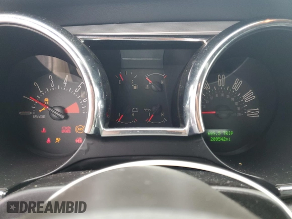 2006 Ford Mustang Standard z VIN 1ZVFT80N865265379, wystawiony jako Copart lot #48431665 z przebiegiem 209 542 mil mil oraz Czysty tytuł • Clean title. Historia ofert i sprzedaży dostępna na DreamBid. Obrazek 9.