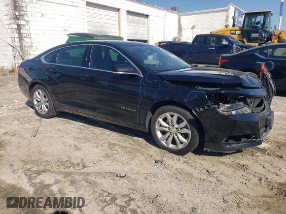2017 Chevrolet Impala LT with VIN 2G1105S30H9160382, listed as a Copart auction lot 51758135 with 284,970 mi miles and Salvage Title. Bid and sale history available at DreamBid. Image 4.