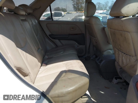 1999 Lexus RX 300 with VIN JT6GF10U2X0022492, listed as a IAAI auction lot 42170267 with 155,038 mi miles and . Bid and sale history available at DreamBid. Image 8.