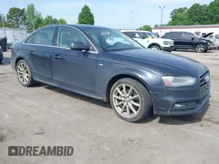 2015 Audi A4 Premium Plus with VIN WAUFFAFL4FN005467, listed as a IAAI auction lot 42079696 with 134,227 mi miles. Bid and sale history available at carsss.com. Image 1.