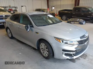 2016 Kia Optima LX with VIN 5XXGT4L35GG002628, listed as a IAAI auction lot 42438678 with 182,033 mi miles and . Bid and sale history available at DreamBid. Image 1.
