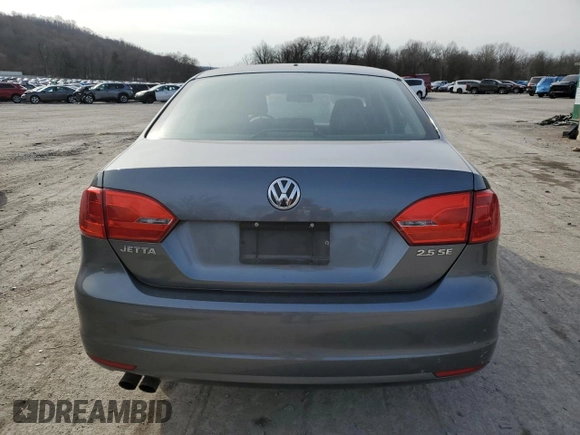 2012 Volkswagen Jetta Sedan SE w/Convenience PZEV with VIN 3VWDP7AJ5CM123515, listed as a Copart auction lot 47457175 with 150,954 mi miles and Salvage Title. Bid and sale history available at carsss.com. Image 6.