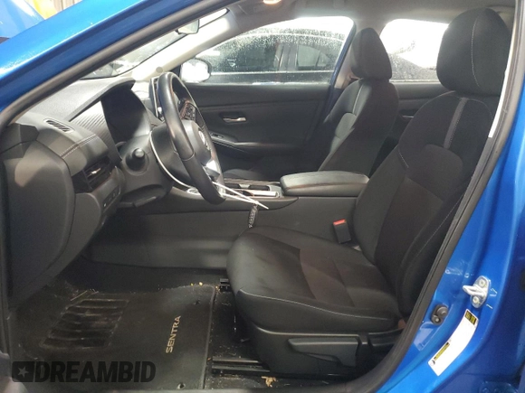 2022 Nissan Sentra SV with VIN 3N1AB8CV0NY301811, listed as a Copart auction lot 49509215 with 38,549 mi miles and Salvage Title. Bid and sale history available at carsss.com. Image 7.