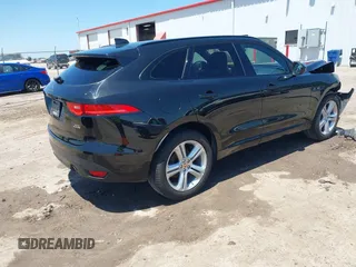 2018 Jaguar F-Pace 30t R-Sport with VIN SADCL2GX3JA283772, listed as a IAAI auction lot 42309251 with 86,601 mi miles and . Bid and sale history available at DreamBid. Image 4.