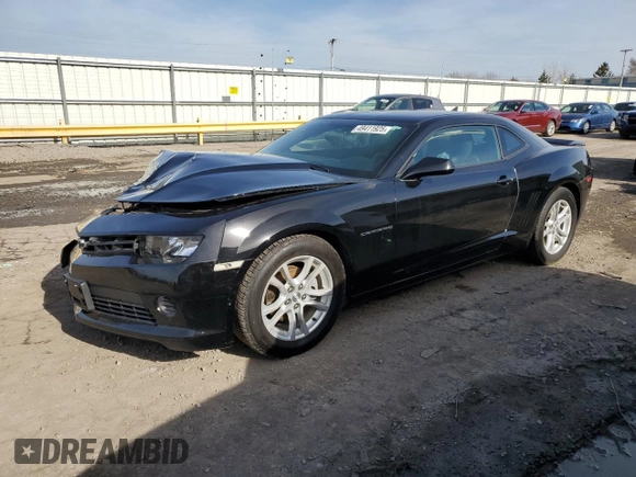 2015 Chevrolet Camaro LS z VIN 2G1FB1E38F9266712, wystawiony jako Copart lot #49411925 z przebiegiem 82 903 mil mil oraz Szkoda całkowita • Salvage title. Historia ofert i sprzedaży dostępna na DreamBid. Obrazek 1.