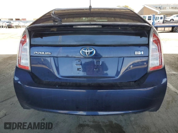 2013 Toyota Prius One with VIN JTDKN3DUXD1725534, listed as a Copart auction lot 51963425 with 188,447 mi miles and Salvage Title. Bid and sale history available at DreamBid. Image 6.