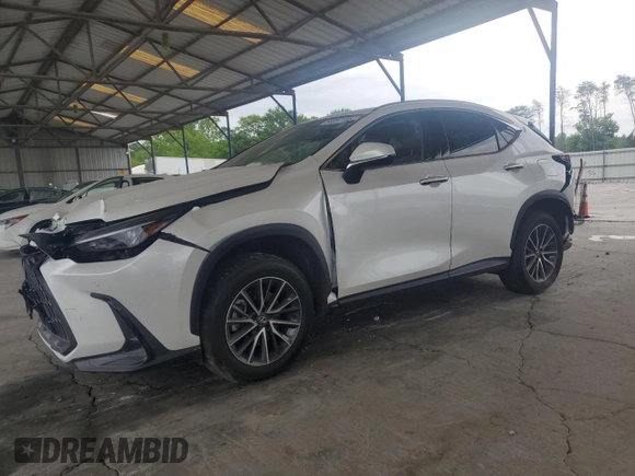 2025 Lexus NX 350 Premium with VIN JTJGGCEZ4S5010715, listed as a Copart auction lot 54897185 with 15,624 mi miles and Salvage title. Bid and sale history available at DreamBid. Image 1.