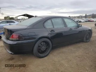 2003 BMW 7 Series 745i with VIN WBAGL63463DP64498, listed as a Copart auction lot 82183384 with 120,003 mi miles and Clean title. Bid and sale history available at DreamBid. Image 3.