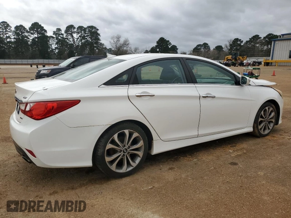 2014 Hyundai Sonata Limited with VIN 5NPEC4AB7EH818369, listed as a Copart auction lot 48346525 with 139,255 mi miles and Salvage Title. Bid and sale history available at DreamBid. Image 3.