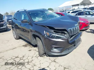 2021 Jeep Cherokee Latitude Lux with VIN 1C4PJMMX5MD242615, listed as a IAAI auction lot 41681633 with 62,437 mi miles and . Bid and sale history available at carsss.com. Image 1.