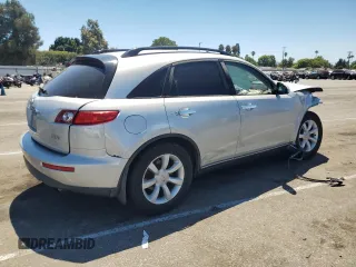 2004 Infiniti FX with VIN JNRAS08WX4X221643, listed as a Copart auction lot 67894254 with Not Provided miles and Salvage Title. Bid and sale history available at carsss.com. Image 3.