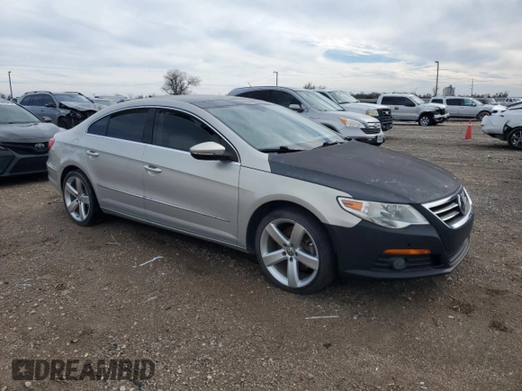 2011 Volkswagen CC Lux Plus with VIN WVWHN7AN9BE706459, listed as a Copart auction lot 43211955 with 121,250 mi miles and Clean Title. Bid and sale history available at carsss.com. Image 4.