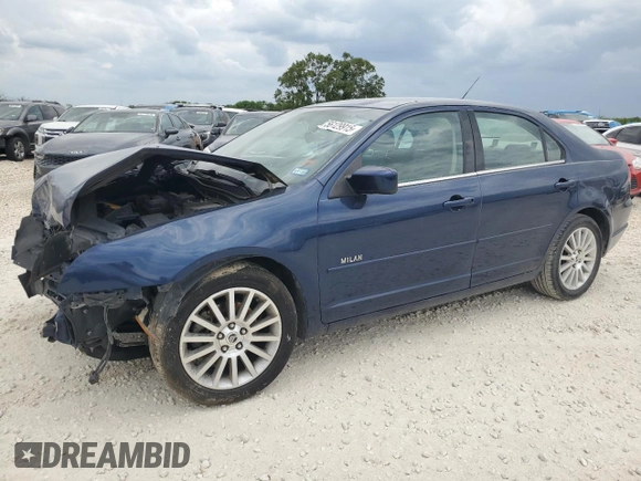 2007 Mercury Milan Premier with VIN 3MEHM08Z97R645099, listed as a Copart auction lot 56129915 with Not provided miles and Salvage title. Bid and sale history available at DreamBid. Image 1.