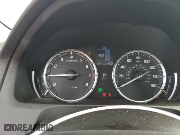2017 Acura TLX with VIN 19UUB1F35HA005446, listed as a Copart auction lot 60146105 with 67,352 mi miles and Salvage title. Bid and sale history available at DreamBid. Image 9.