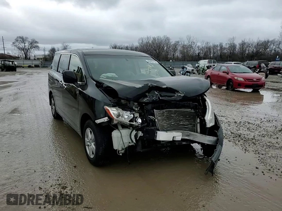2013 Nissan Quest SV with VIN JN8AE2KP7D9063551, listed as a Copart auction lot 48493155 with 120,689 mi miles and Salvage title. Bid and sale history available at DreamBid. Image 12.