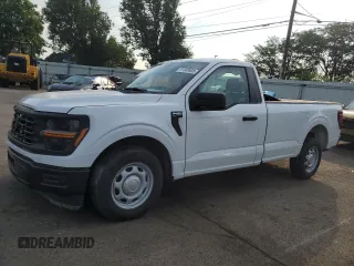 2024 Ford F-150 XL с VIN 1FTMF1KP1RKE84729, выставлен на аукционе Copart как лот 61908905 с пробегом 661 миль миль и Списание • Salvage title. История ставок и продаж доступна на DreamBid. Изображение 1.