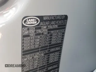 2025 Land Rover Range Rover Velar Dynamic SE z VIN SALYL2EX9SA393675, wystawiony jako Copart lot #74065714 z przebiegiem Nie podano mil oraz Nie do naprawy • Non repairable. Historia ofert i sprzedaży dostępna na DreamBid. Obrazek 14.