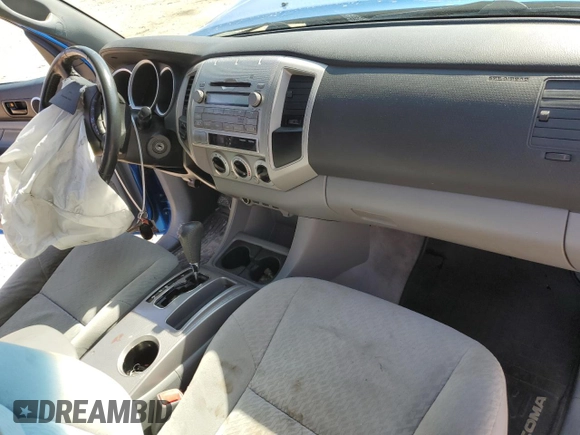 2010 Toyota Tacoma with VIN 3TMMU4FN2AM020281, listed as a Copart auction lot 48554845 with 62,491 mi miles and Salvage Title. Bid and sale history available at carsss.com. Image 8.
